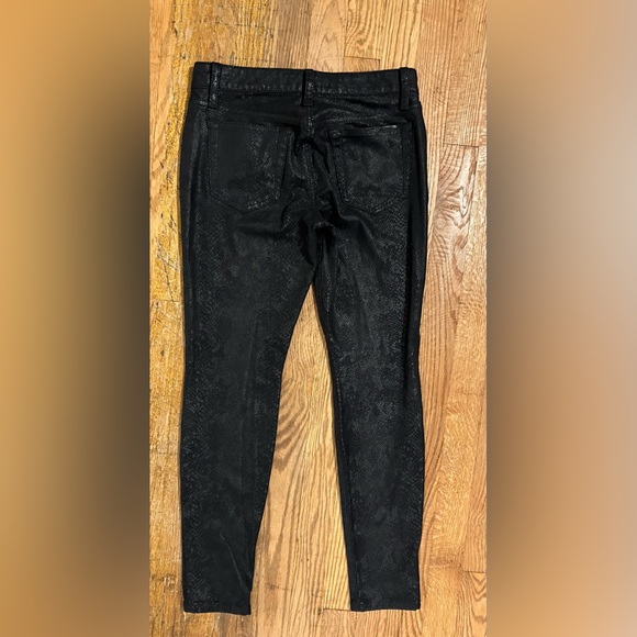 Joe's Jeans- Zina Jeans- Black snakeskin- size 27- mid rise skinny ankle - Picture 3 of 5